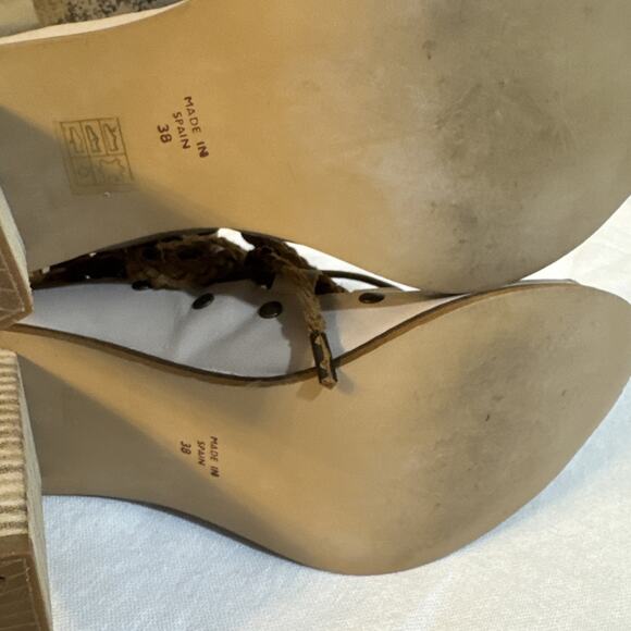 Free People Pember Chunky Heel 7.5 EUC Gladiator Grunge Boho Fairy Fest Rare - Picture 15 of 16